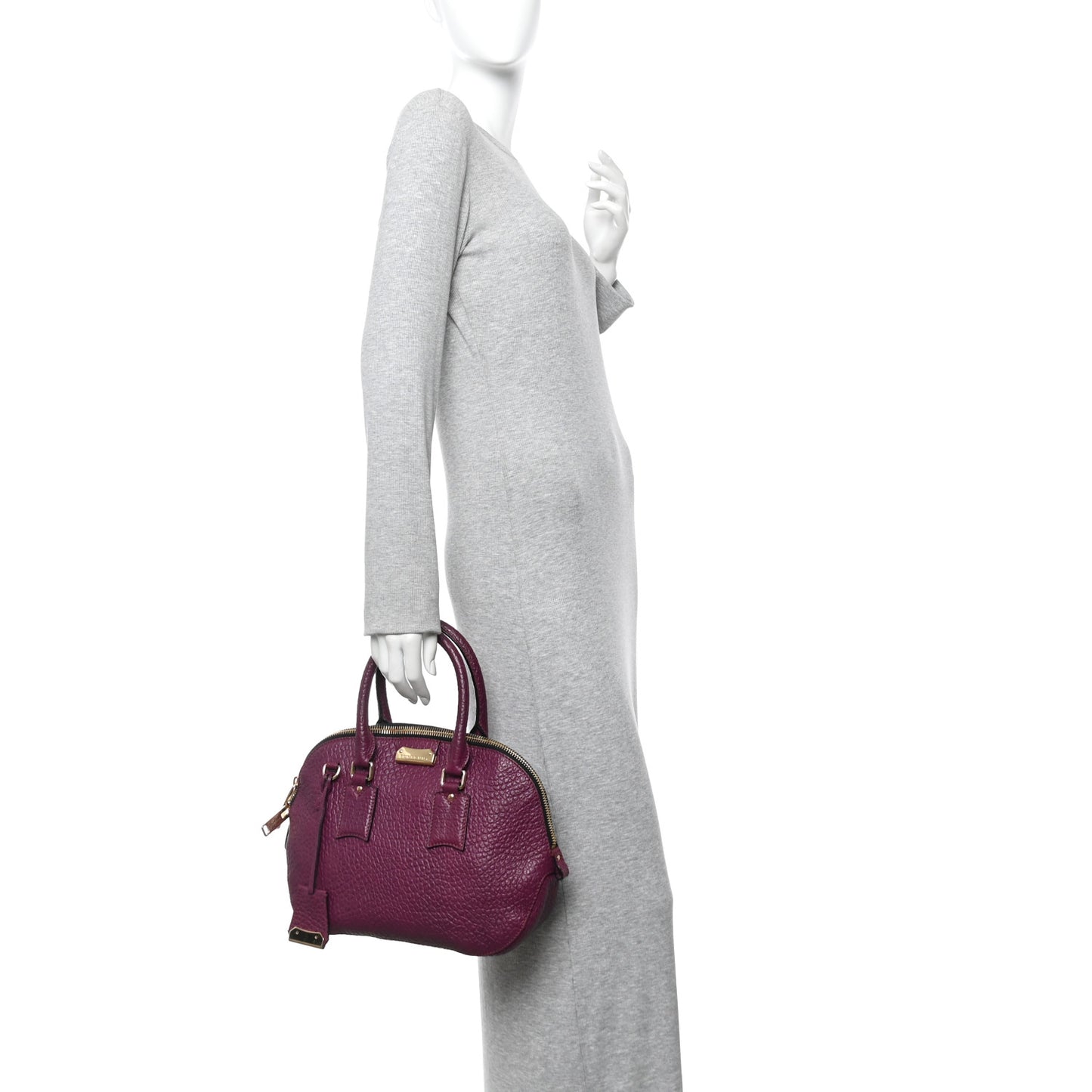 Heritage Grain Small Orchard Bowling Bag Damson Magenta