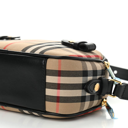 Burberry Calfskin Vintage Check Micro Camera Bag Archive Beige 11 of 11