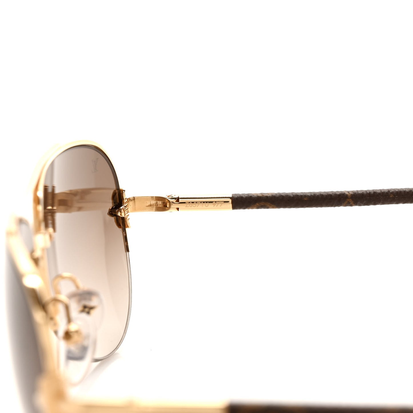 Monogram Petite Viola Pilote Aviator Sunglasses Z0571U Brown