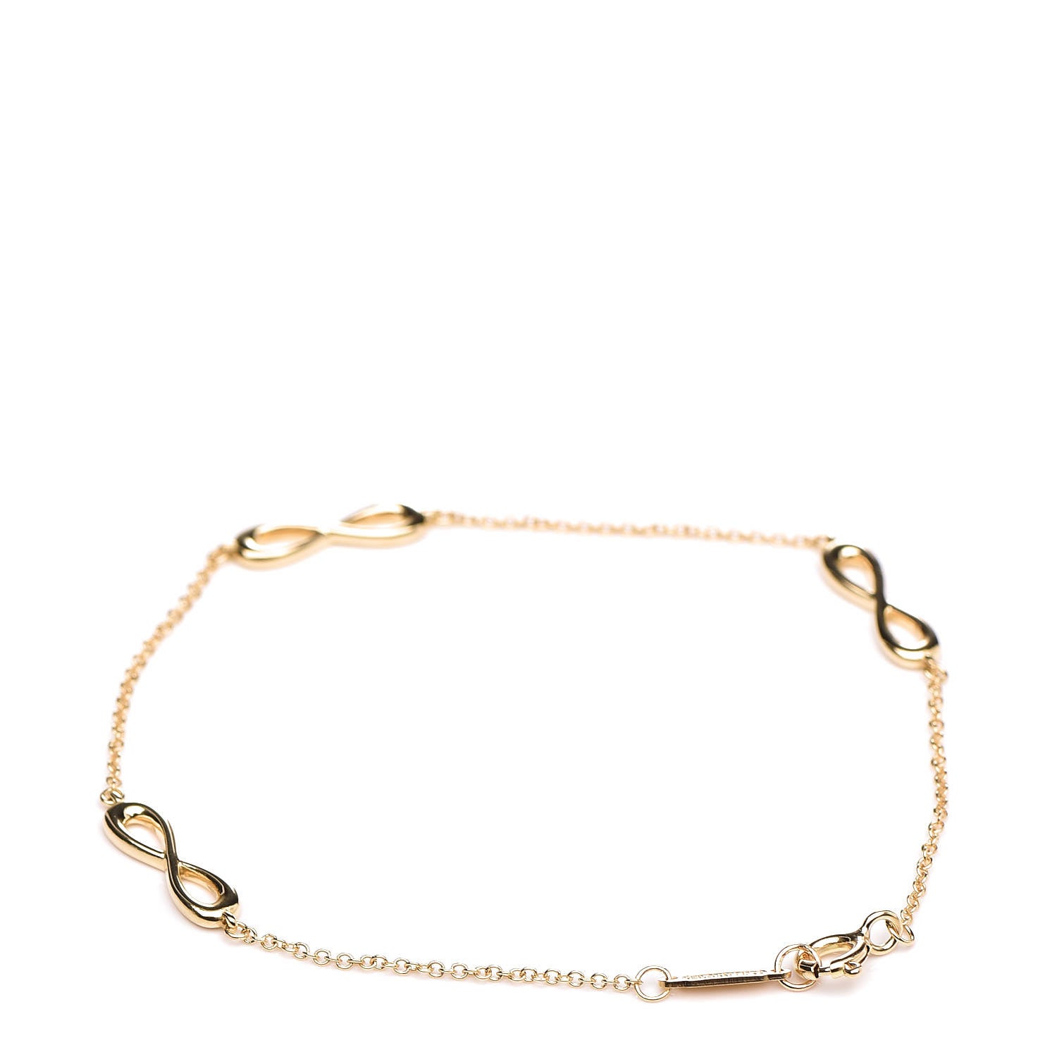 Tiffany 18K Yellow Gold Infinity Endless Bracelet 3 of 6