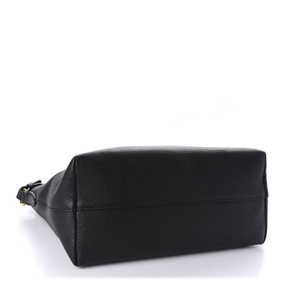 Prada Vitello Daino Tote Black 4 of 10