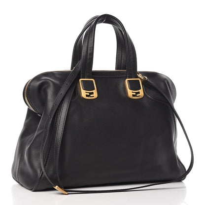Fendi Vitello Dolce Marmol Large Chameleon Tote Black 4 of 13