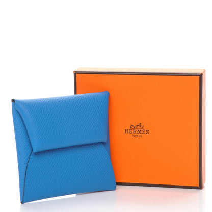 Hermes Epsom Bastia Coin Purse Bleu Zanzibar 8 of 8
