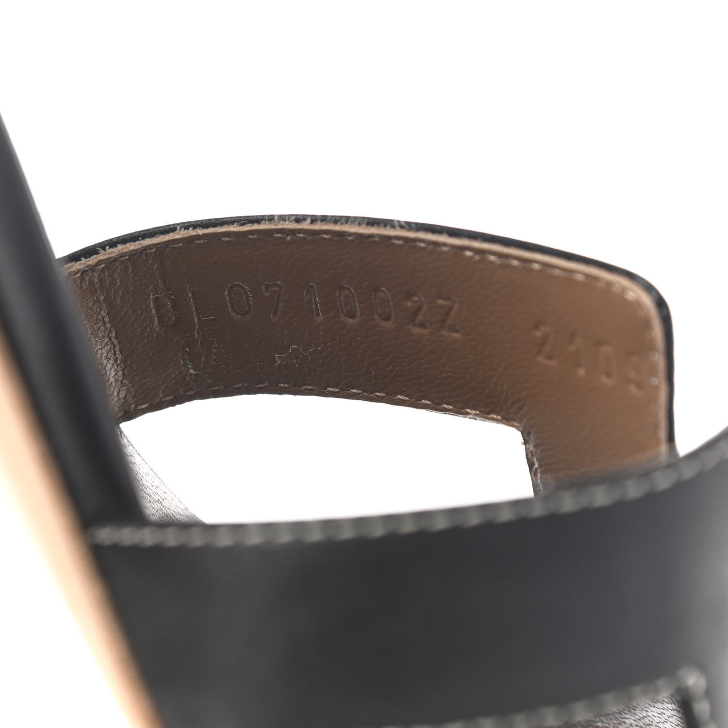 Hermes Calfskin Oasis Sandals 37 Black 8 of 8