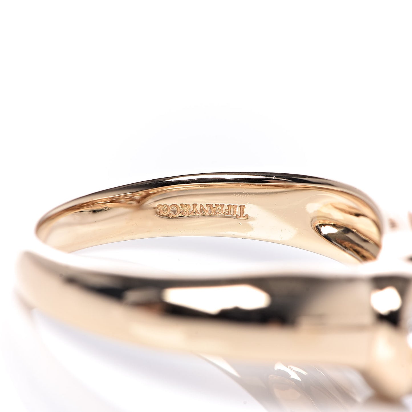 18K Yellow Gold Diamond Heart Ring 50 5.5