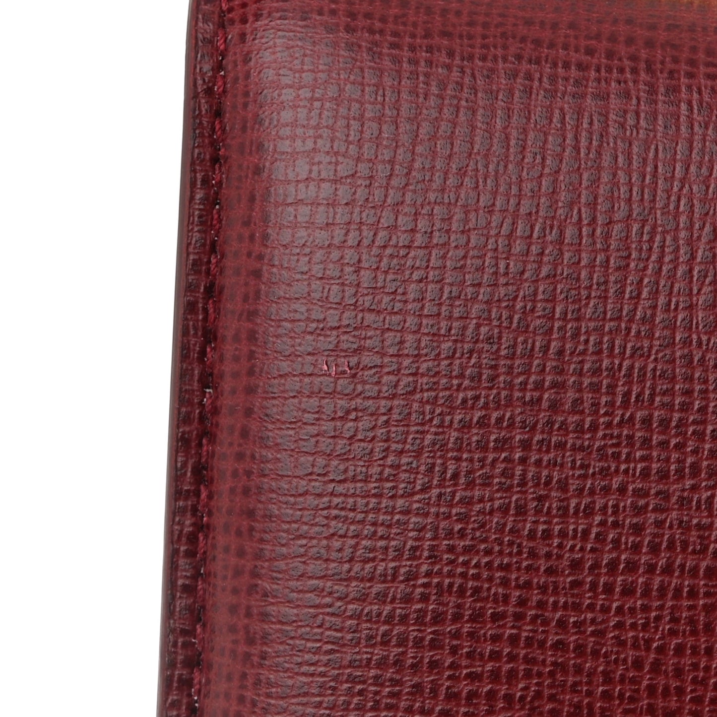 Calfskin Stamped Classic BV Bag Dark Red