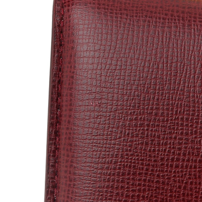 Bottega Veneta Calfskin Stamped Classic BV Bag Dark Red 10 of 10