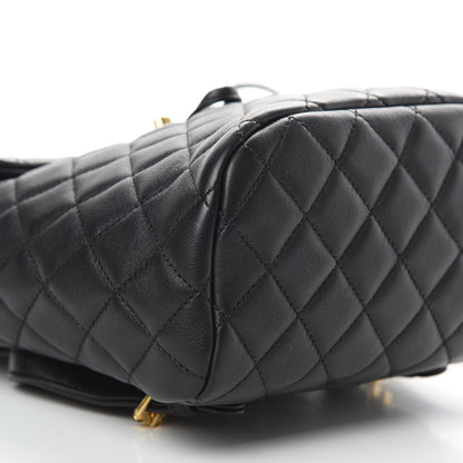 Chanel Calfskin Quilted Mini Urban Spirit Backpack Black 8 of 12