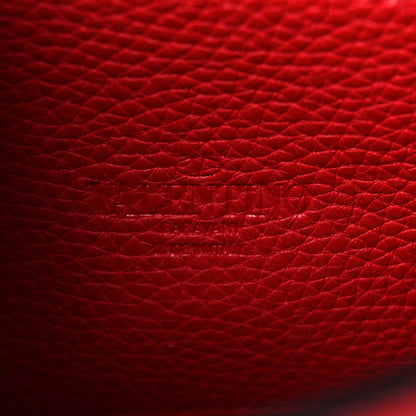 Valentino Garavani Pebbled Calfskin Medium Rockstud Flip Lock Crossbody Bag Rouge Pur 6 of 8