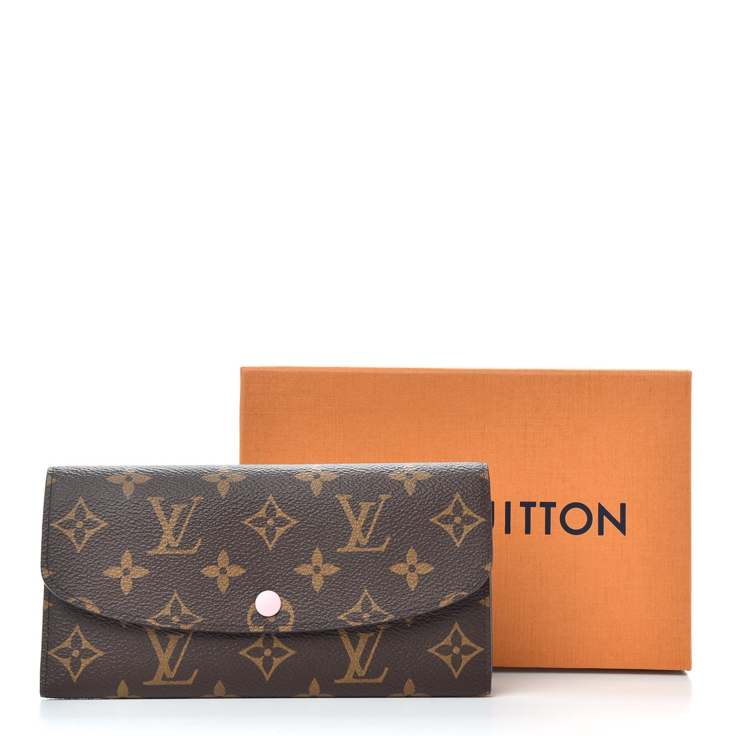 Monogram Emilie Wallet Rose Ballerine