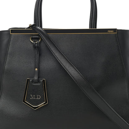 Fendi Vitello Elite Regular 2Jours Tote Black 8 of 18