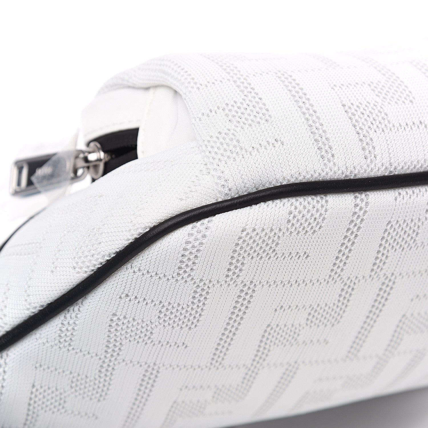 Fendi Neoprene Mesh Vitello Grace FF Pocket Belt Bag White 7 of 8