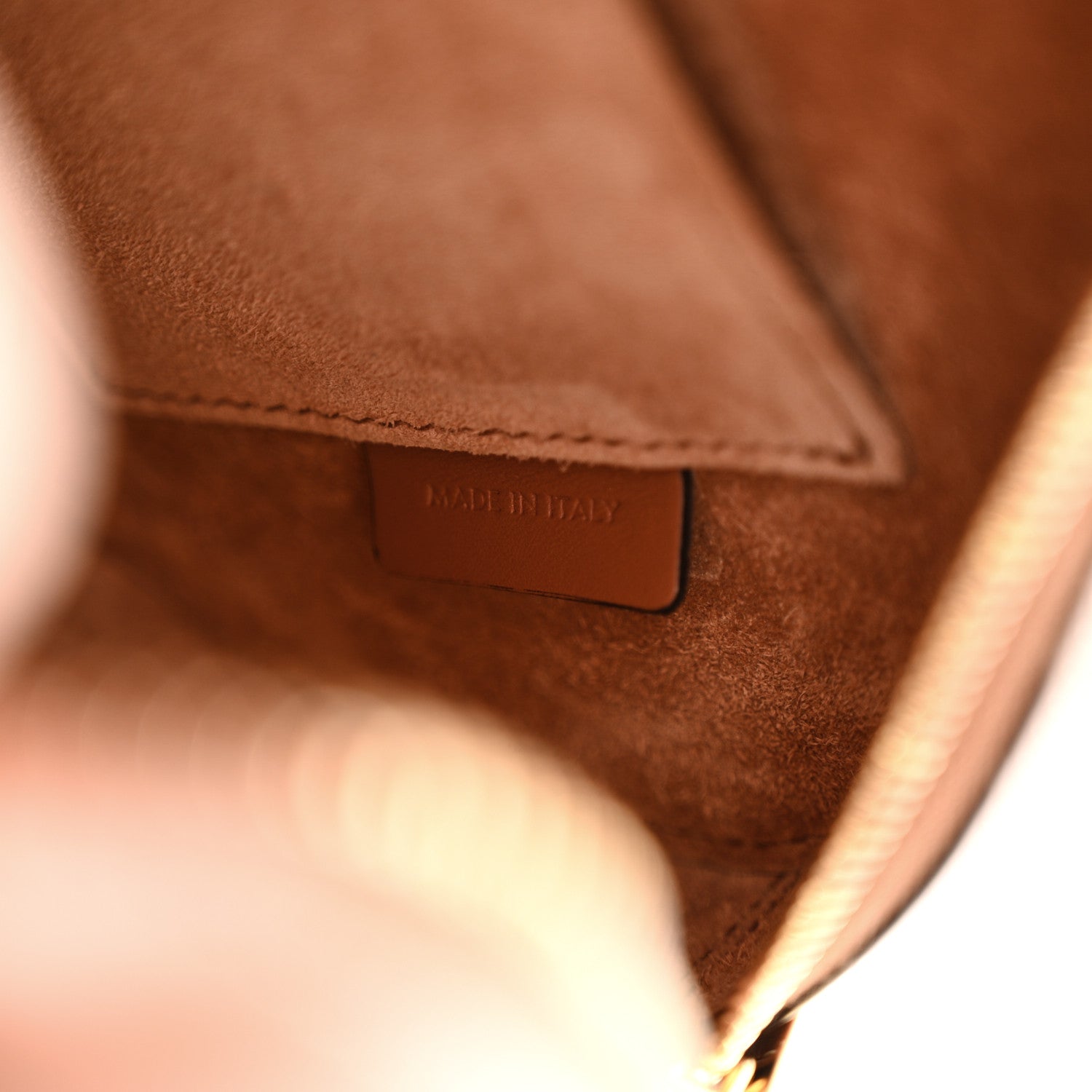 Celine Smooth Calfskin Cuir Triomphe Oval Bag Tan 7 of 11