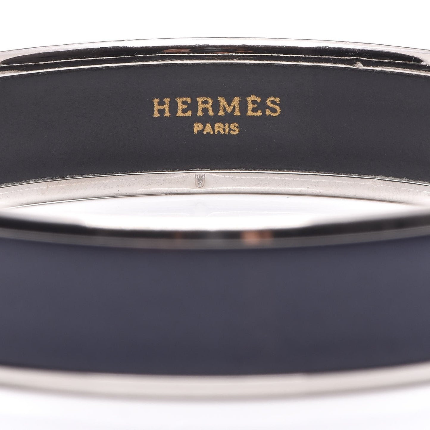 Enamel Printed Medium Caleche Bracelet 65 Bleu