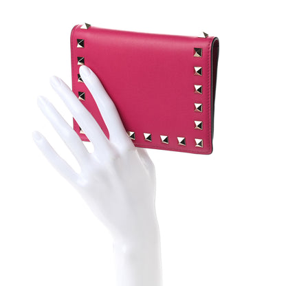 Valentino Garavani Vitello Rockstud Passport Holder Disco Pink 2 of 10