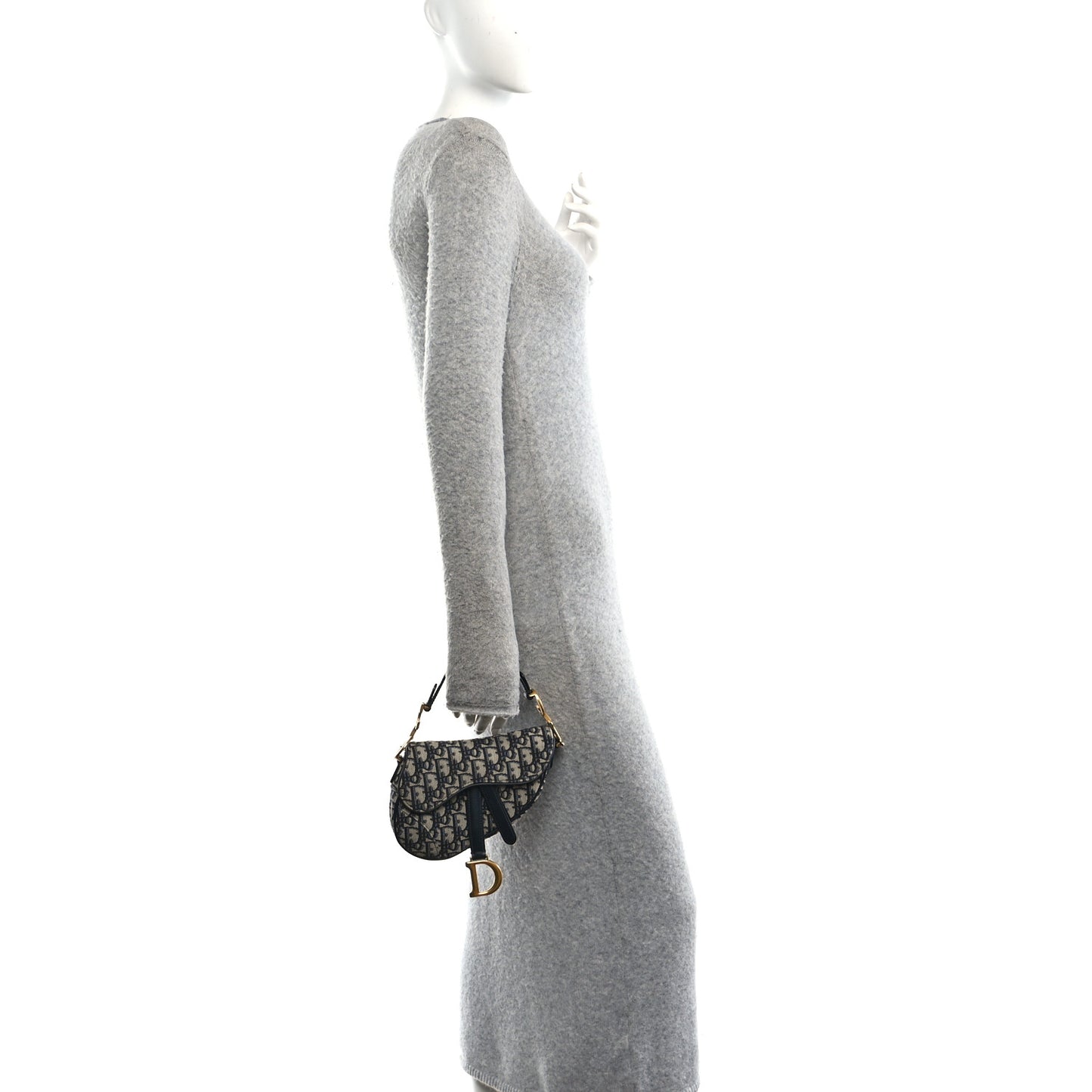 Oblique Mini Saddle Bag Blue