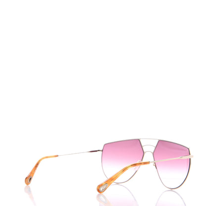 Chloe Aviator Sunglasses CE139S Gold Wine 4 of 8