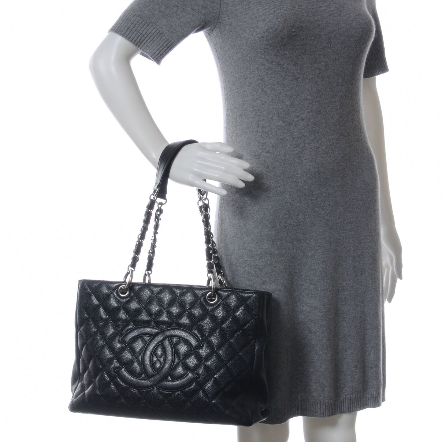 Caviar Grand Shopping Tote GST Black