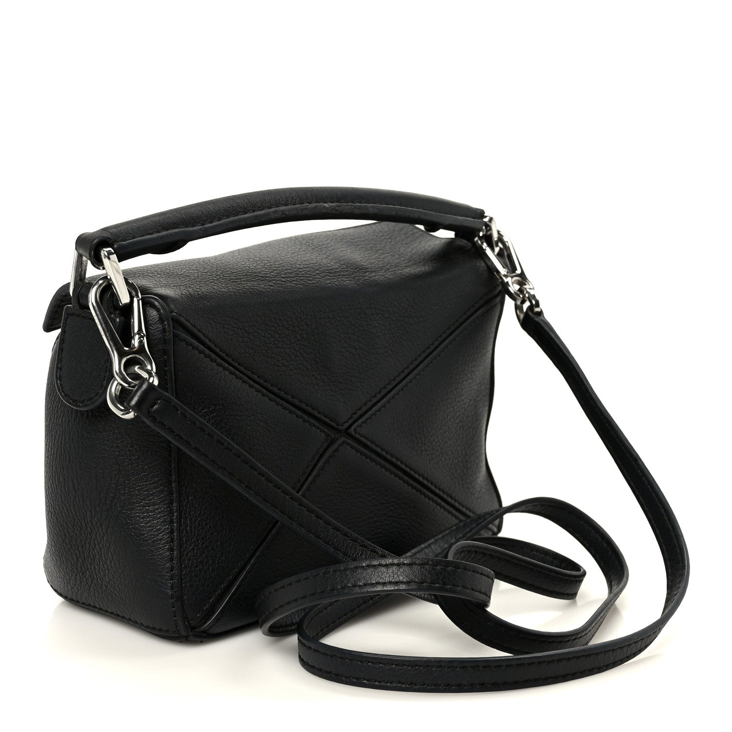 Loewe Calfskin Mini Puzzle Bag Black 4 of 12