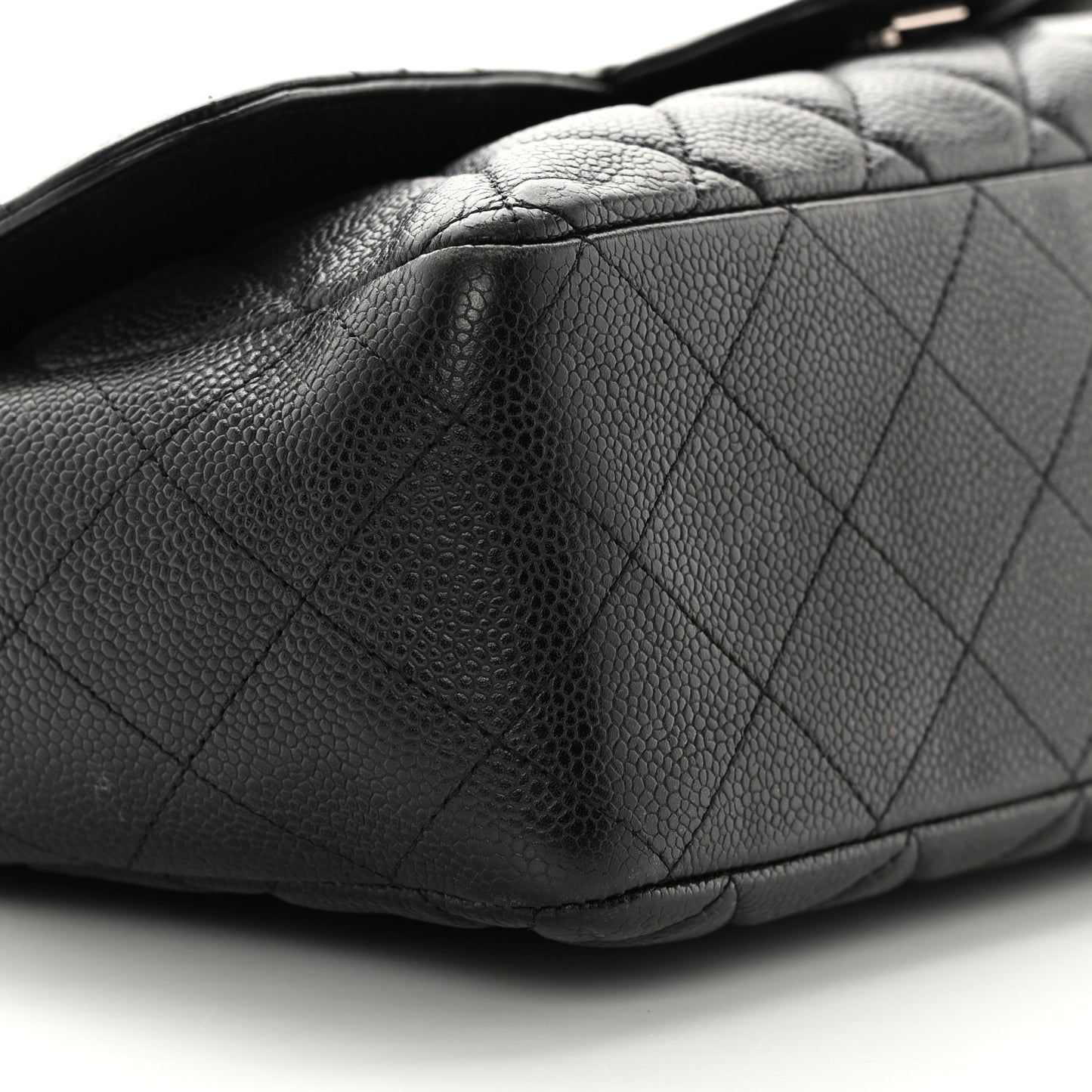 Caviar Quilted Jumbo Single Flap Black