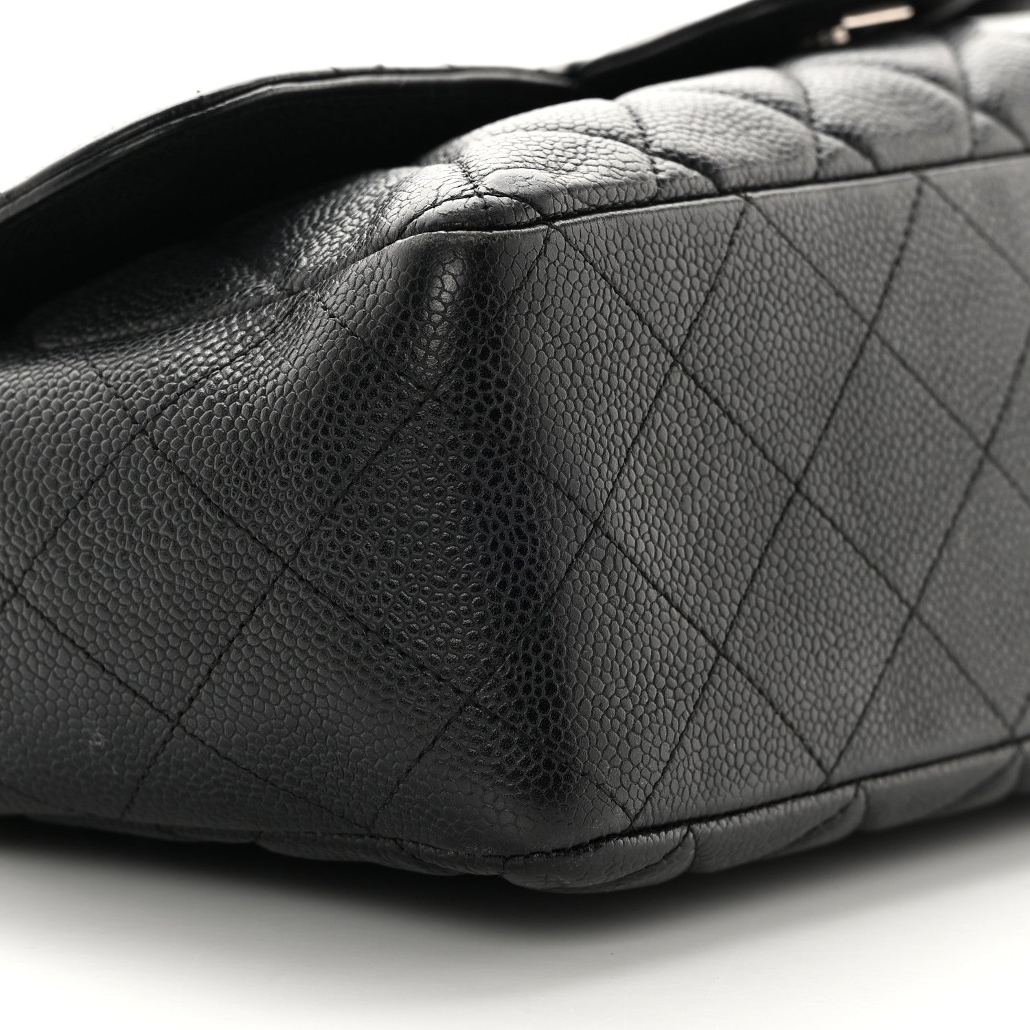 Chanel Caviar Quilted Jumbo Single Flap Black 9 of 18