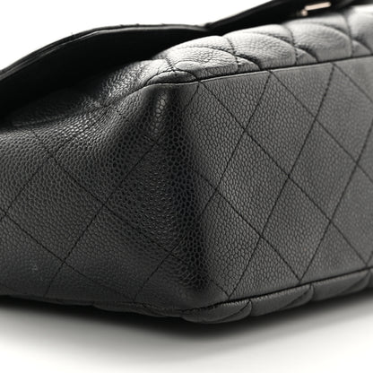 Chanel Caviar Quilted Jumbo Single Flap Black 9 of 18