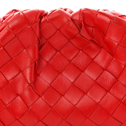 Bottega Veneta Nappa Intrecciato The Mini Pouch Bright Red 8 of 11