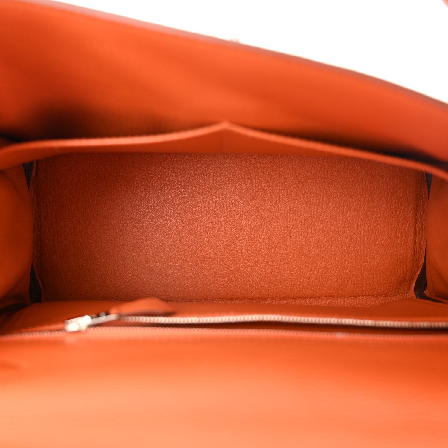 Hermes Togo Kelly Retourne 28 Gold Orange 5 of 11