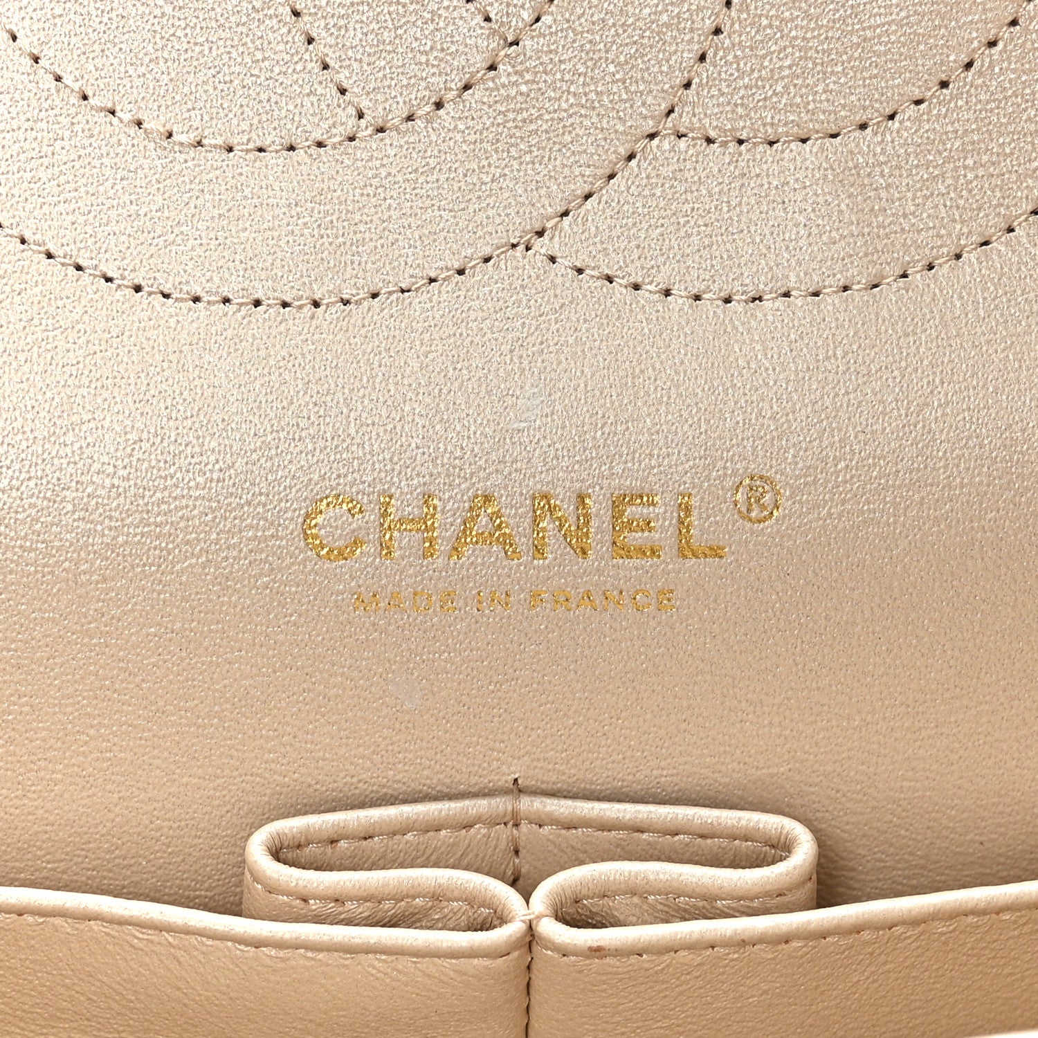 Chanel Metallic Lambskin Quilted Jumbo Double Flap Gold 6 of 11