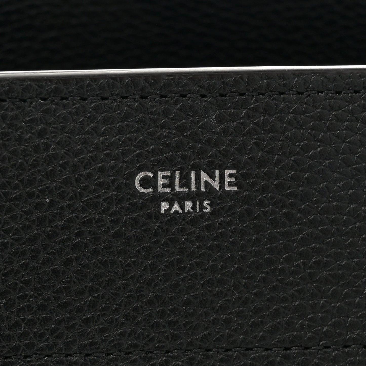 Drummed Calfskin Micro Luggage Black