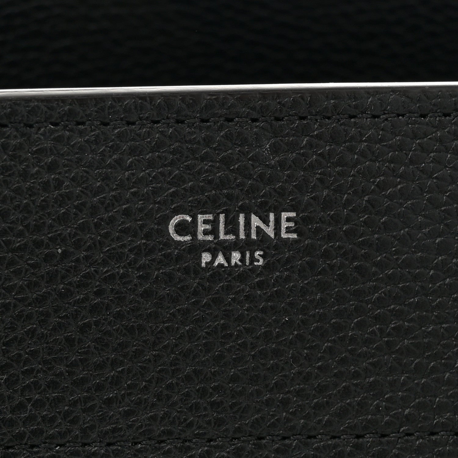 Celine Drummed Calfskin Micro Luggage Black 6 of 12