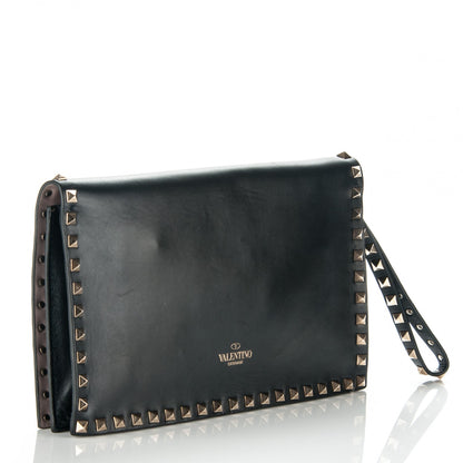 Valentino Garavani Nappa Rockstud Wristlet Clutch Black 3 of 6