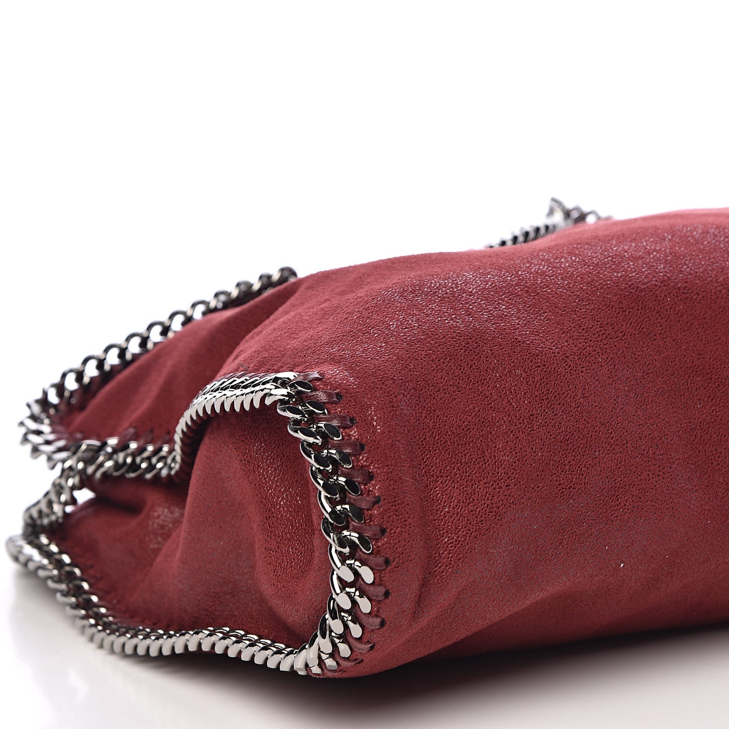 Shaggy Deer Falabella Fold Over Tote Plum