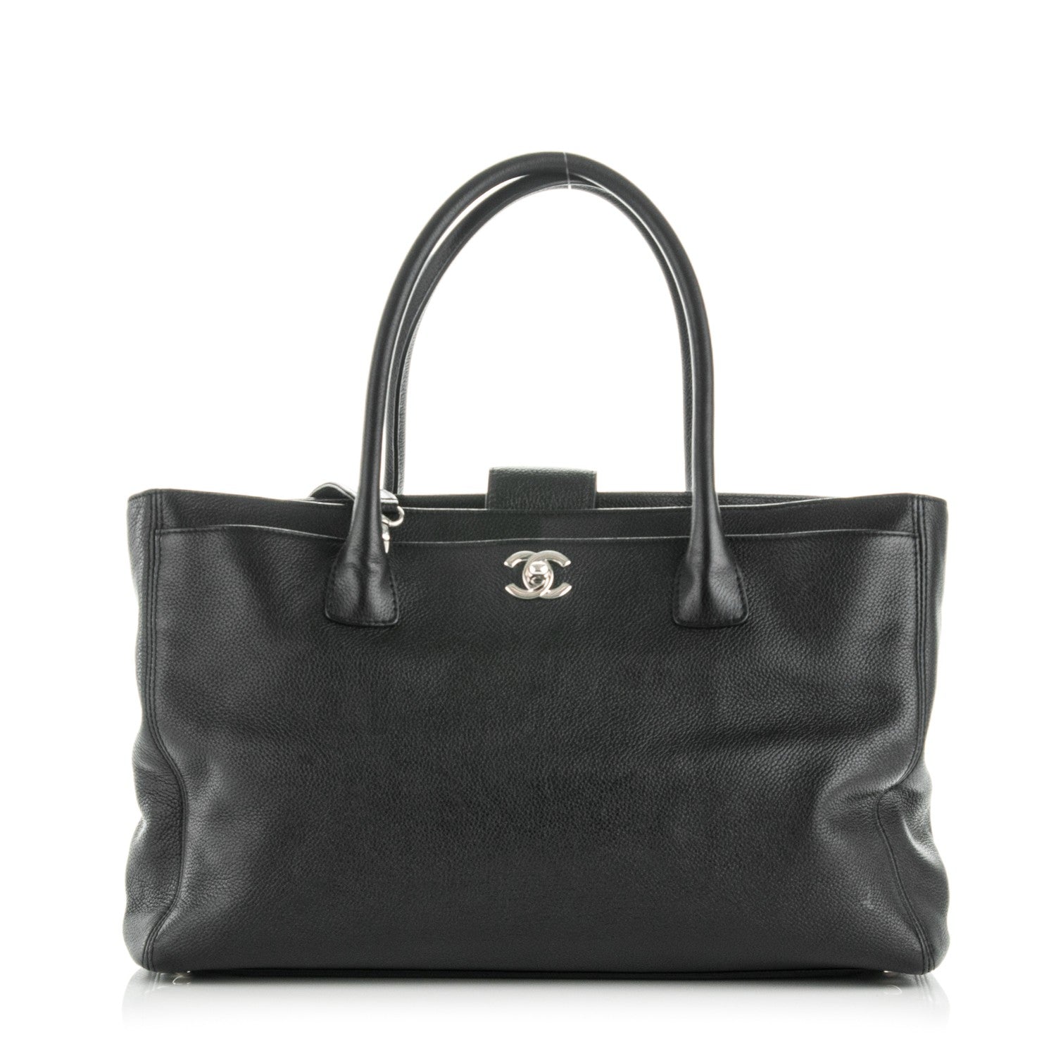 Chanel Calfskin Cerf Executive Shopper Tote Black 1 of 9
