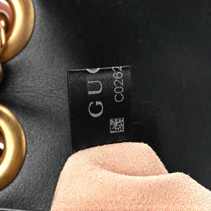 Gucci Calfskin Matelasse Small GG Marmont Shoulder Bag Black 8 of 11
