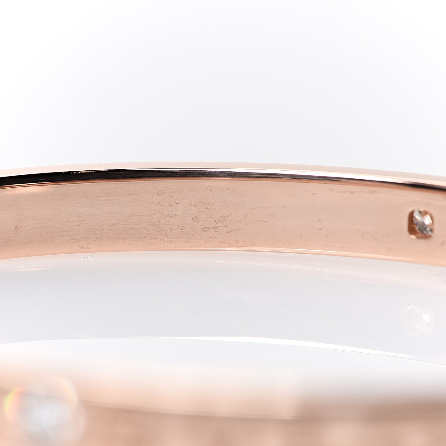 18K Rose Gold Diamond B.Zero1 Essential Bangle Bracelet S