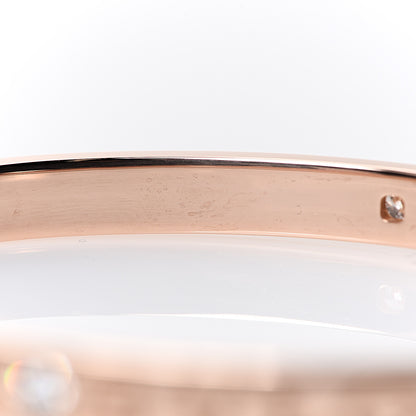 Bulgari 18K Rose Gold Diamond B.Zero1 Essential Bangle Bracelet S 5 of 5