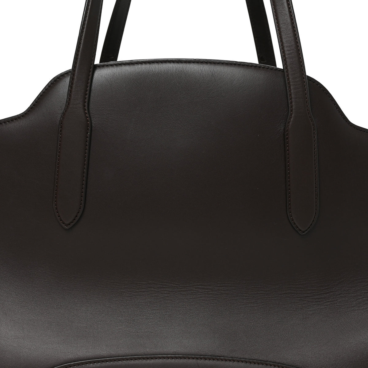 Loro Piana Smooth Calfskin Large Sesia Dark Brown 7 of 9