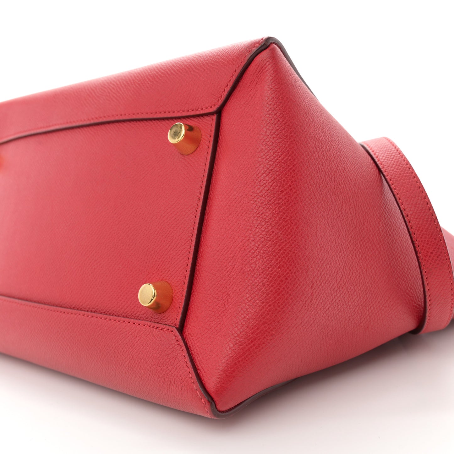 Grained Calfskin Mini Belt Bag Coquelicot