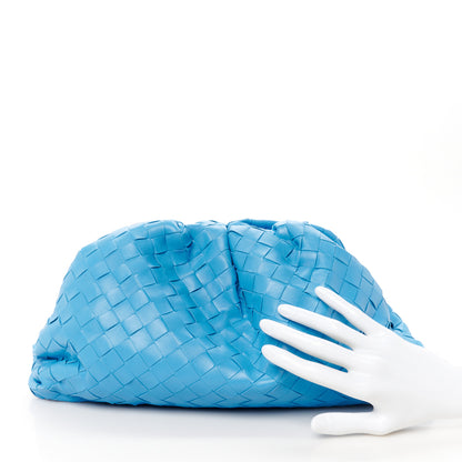 Bottega Veneta Nappa Maxi Intrecciato The Pouch Oversized Clutch Swimming Pool 2 of 11