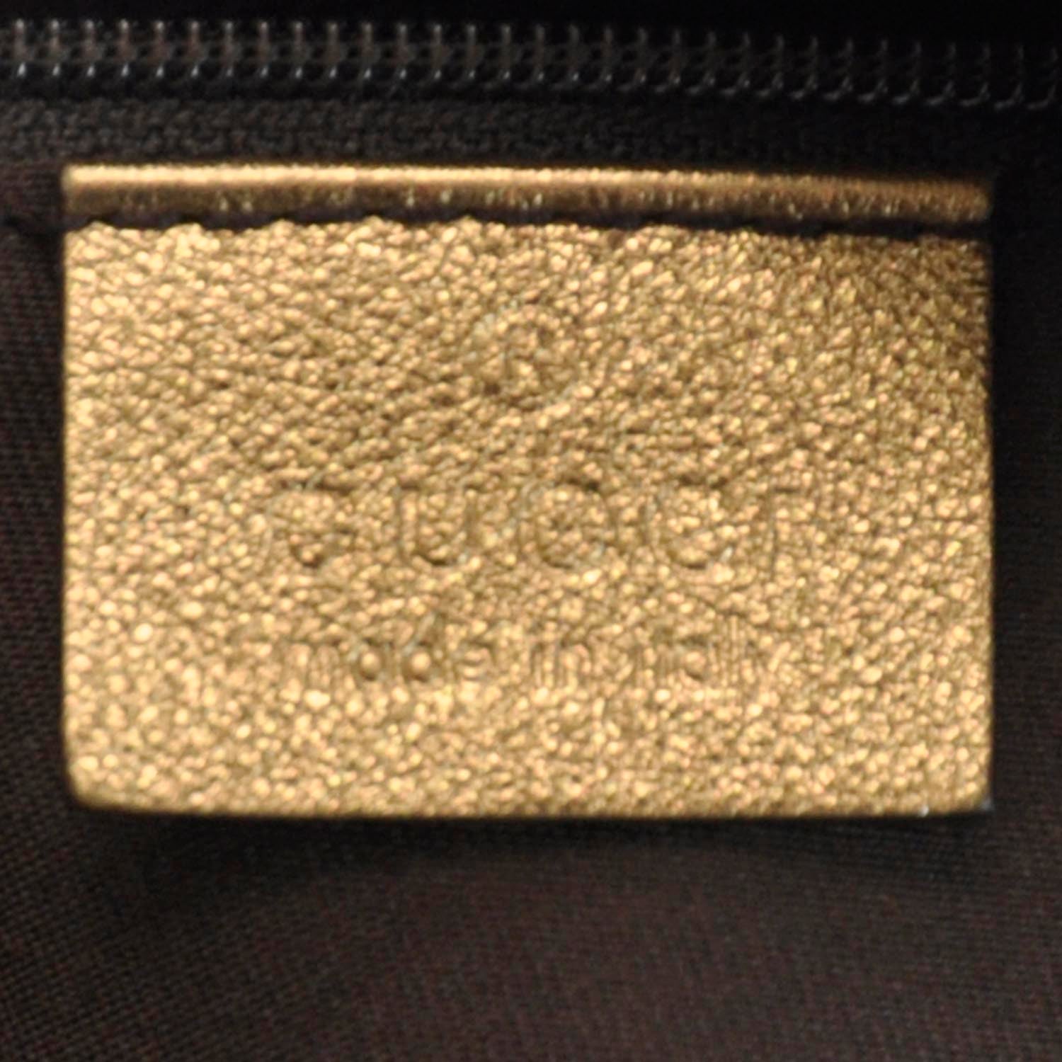 Gucci Satin Monogram Medium Abbey Shoulder Bag Bronze 6 of 8