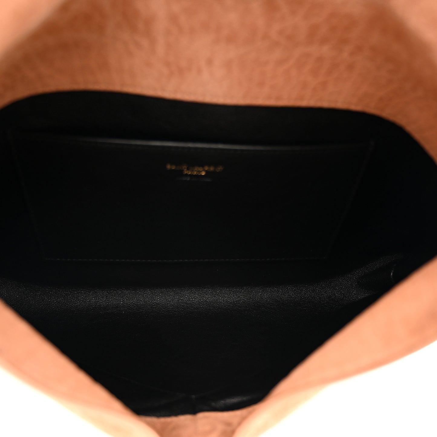 Suede Large Cassandre Envelope Pouch Golden Leaf