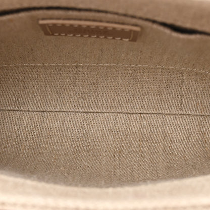 Chloe Linen Calfskin Mini Woody Ribbon Tote With Strap Blushy Beige 5 of 11