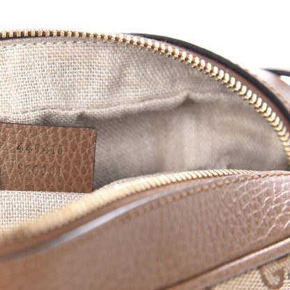 Gucci Monogram Mini Bree Messenger Bag Beige Tabacco 9 of 10
