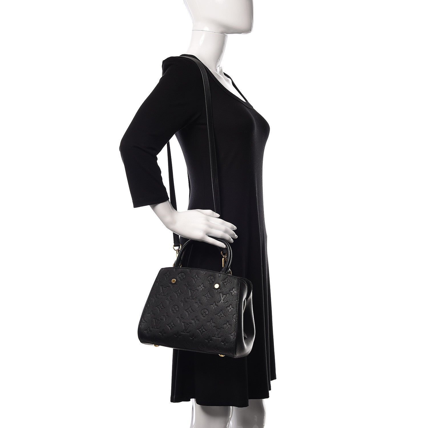 Louis Vuitton Empreinte Montaigne BB Black 2 of 9