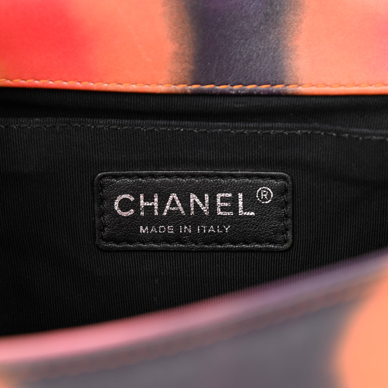 Chanel Printed Lambskin Quilted Medium Flower Power Boy Flap 6 of 10