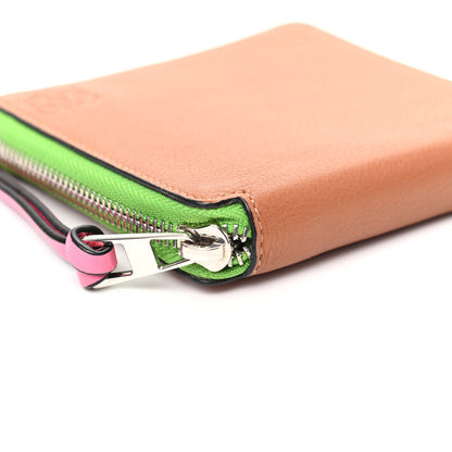 Loewe Calfskin Small Zip Wallet Tan Multicolor 8 of 9