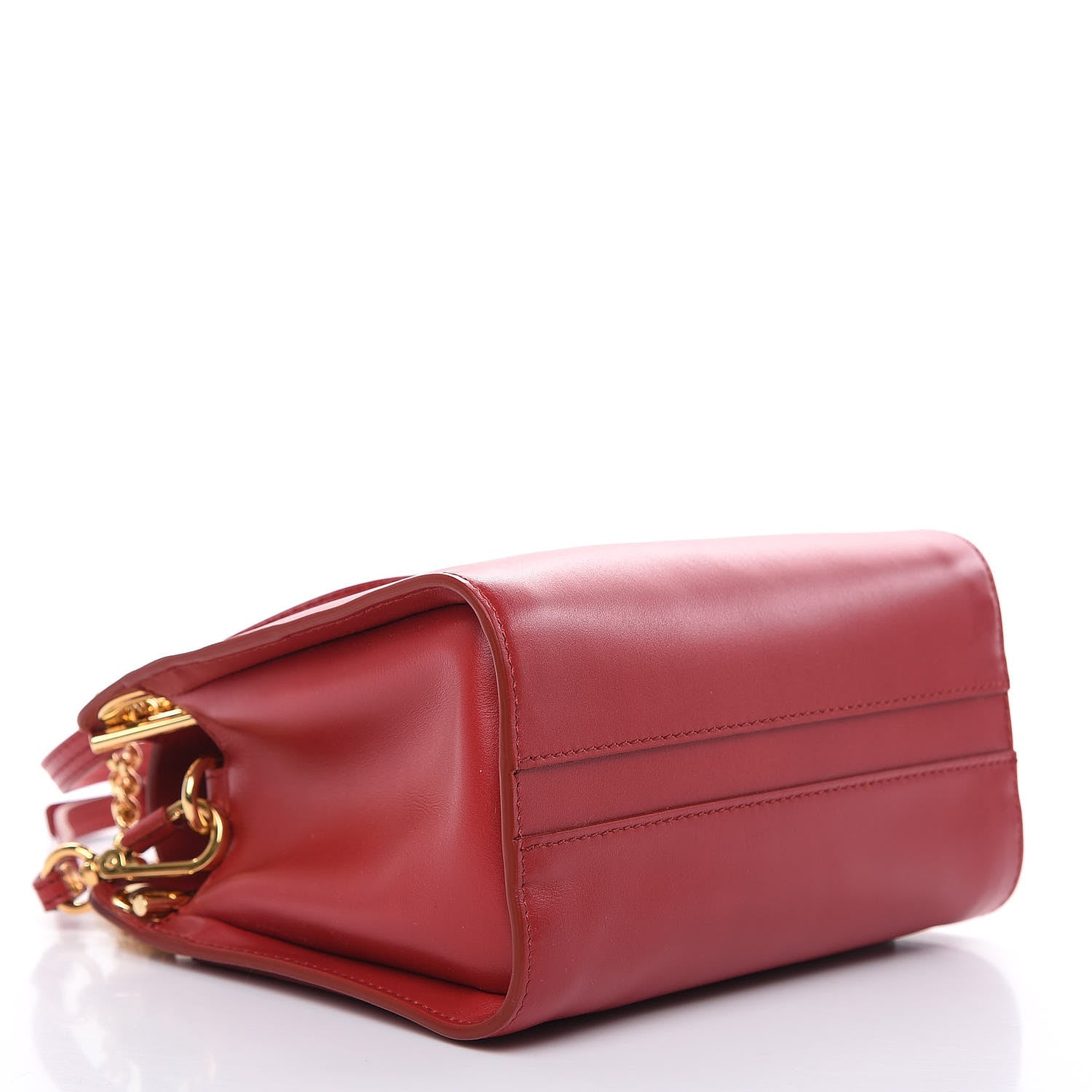 Chloe Shiny Calfskin Mini Annie Shoulder Bag Dreamy Red 4 of 10