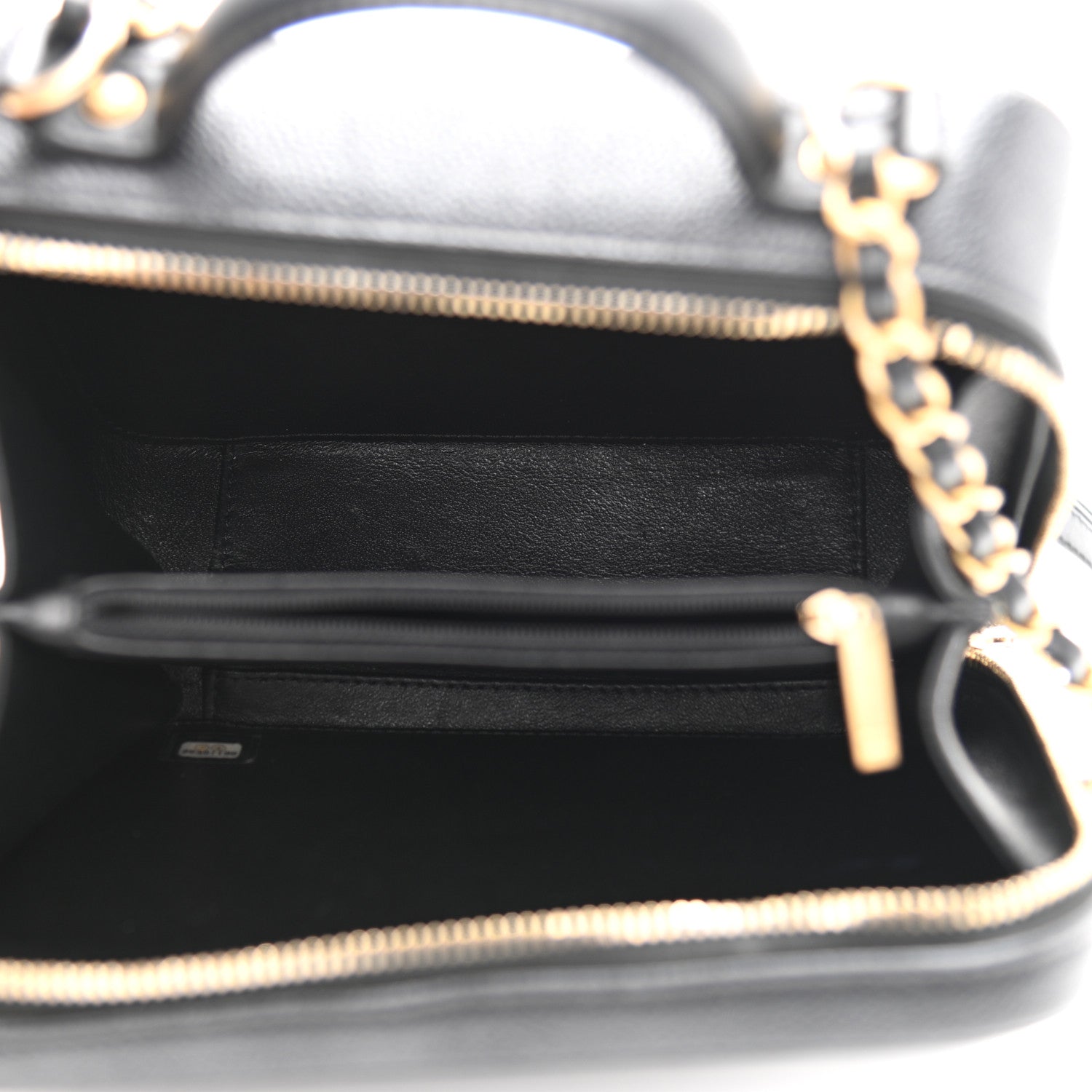 Chanel Caviar Quilted Medium CC Filigree Vanity Case Black 5 of 12