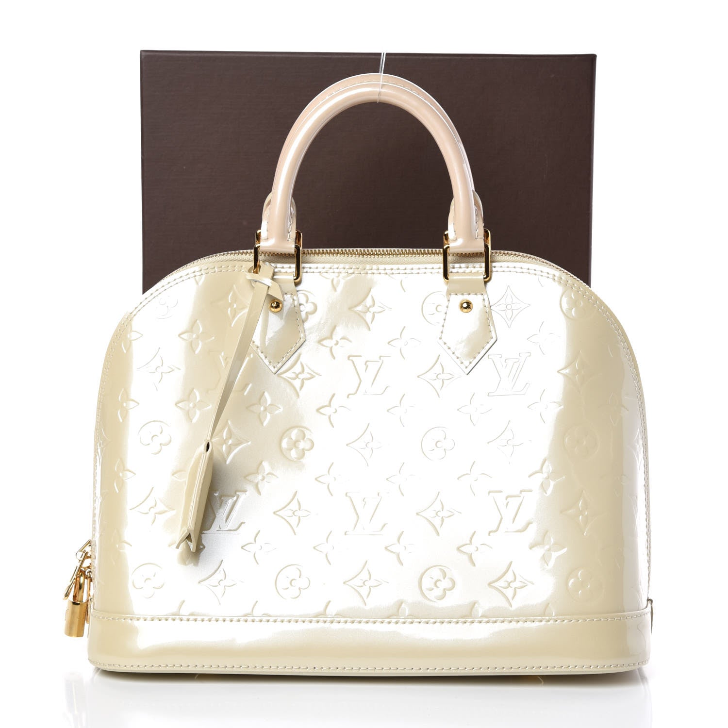 Louis Vuitton Vernis Alma PM Blanc Corail 9 of 9